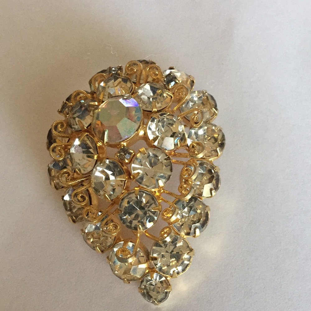 Vintage Rhinestone Brooch