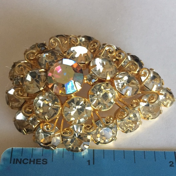 Vintage Rhinestone Brooch - Picture 2 of 3