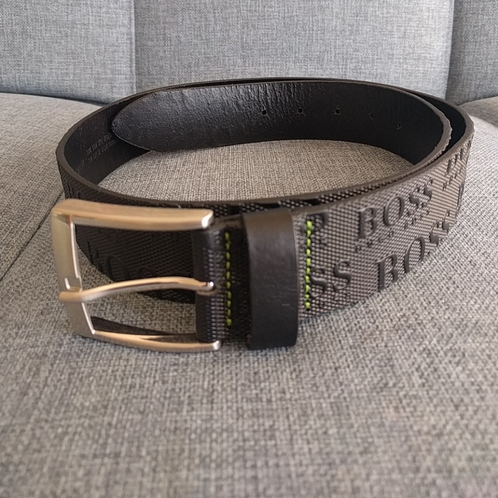 Mens Hugo Boss golf belt, black, new