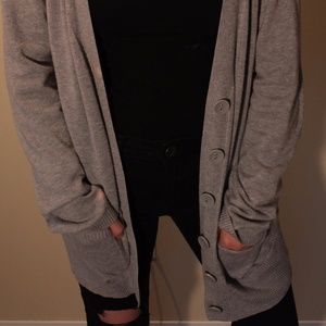 Light grey cardigan in Women's
