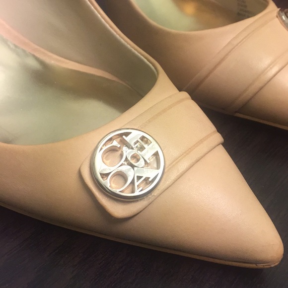 Coach- Nude Slingbacks Heels - Picture 1 of 5