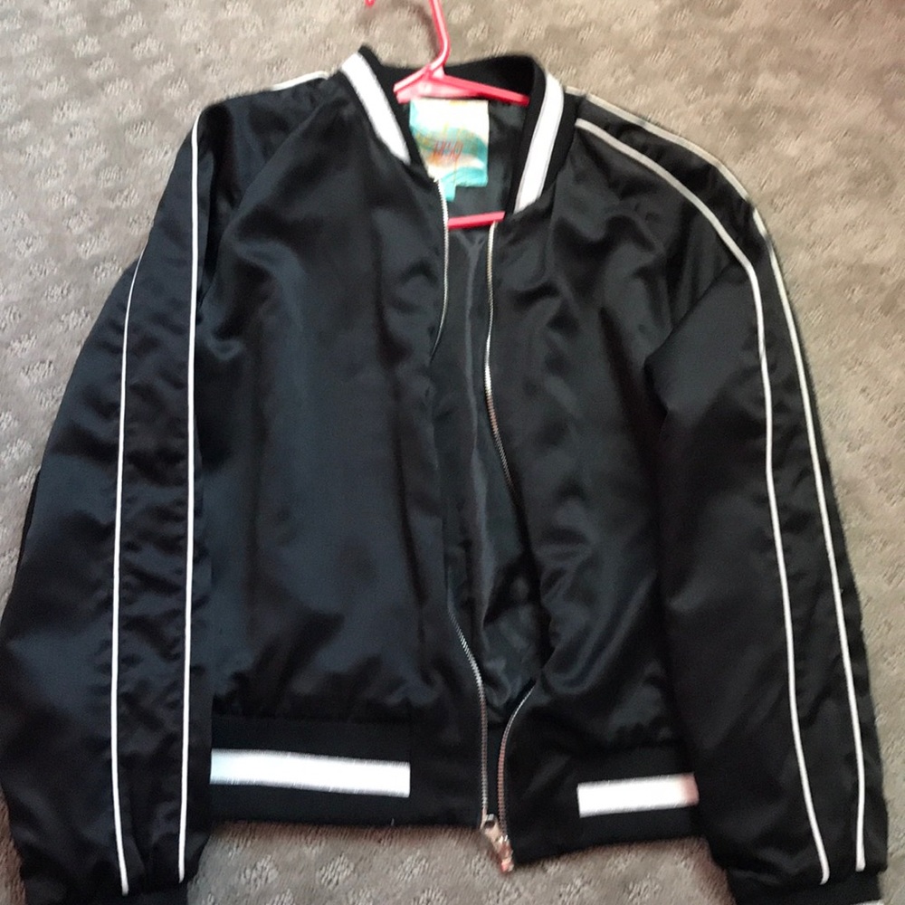 A black bomber jacket!