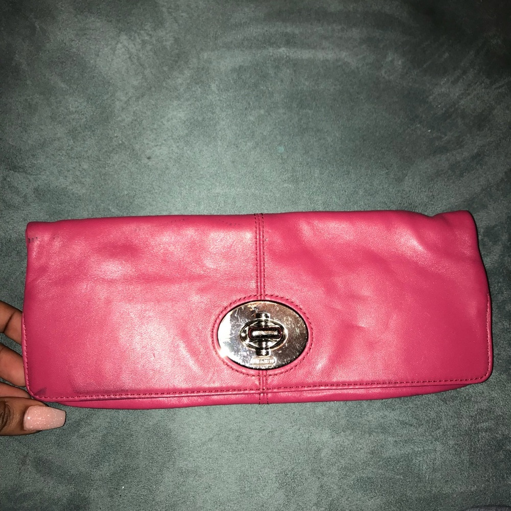 Pink Coach clutch