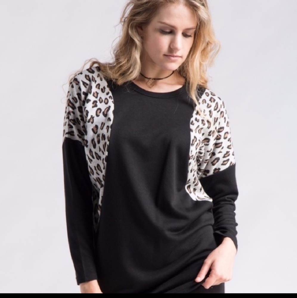 Leopard print sweater