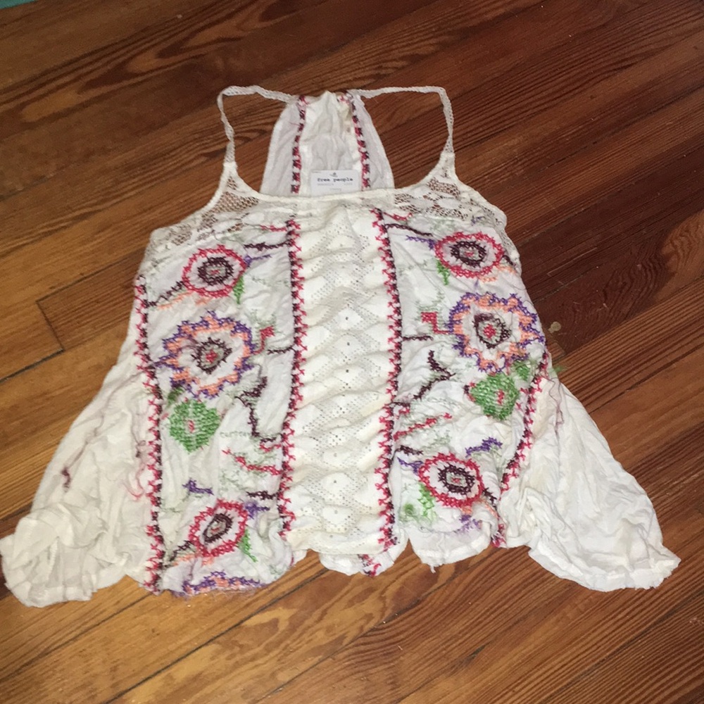 Free People Crochet Tank Top