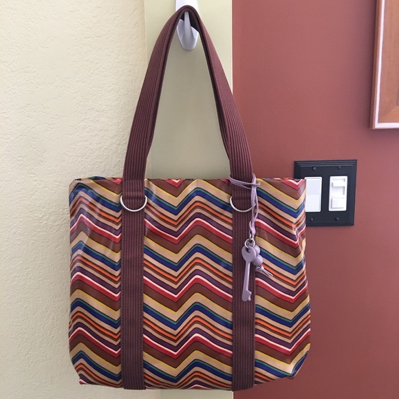 FOSSIL LARGE TOTE BAG RICH MULTICOLOR - Picture 2 of 6