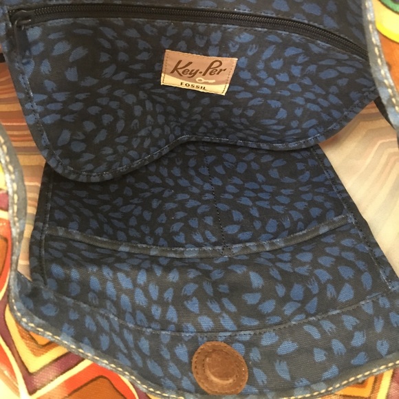 FOSSIL LARGE TOTE BAG RICH MULTICOLOR - Picture 3 of 6