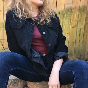 Fabio black leather jacket