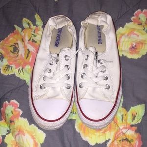 White Converse Slip-Ons