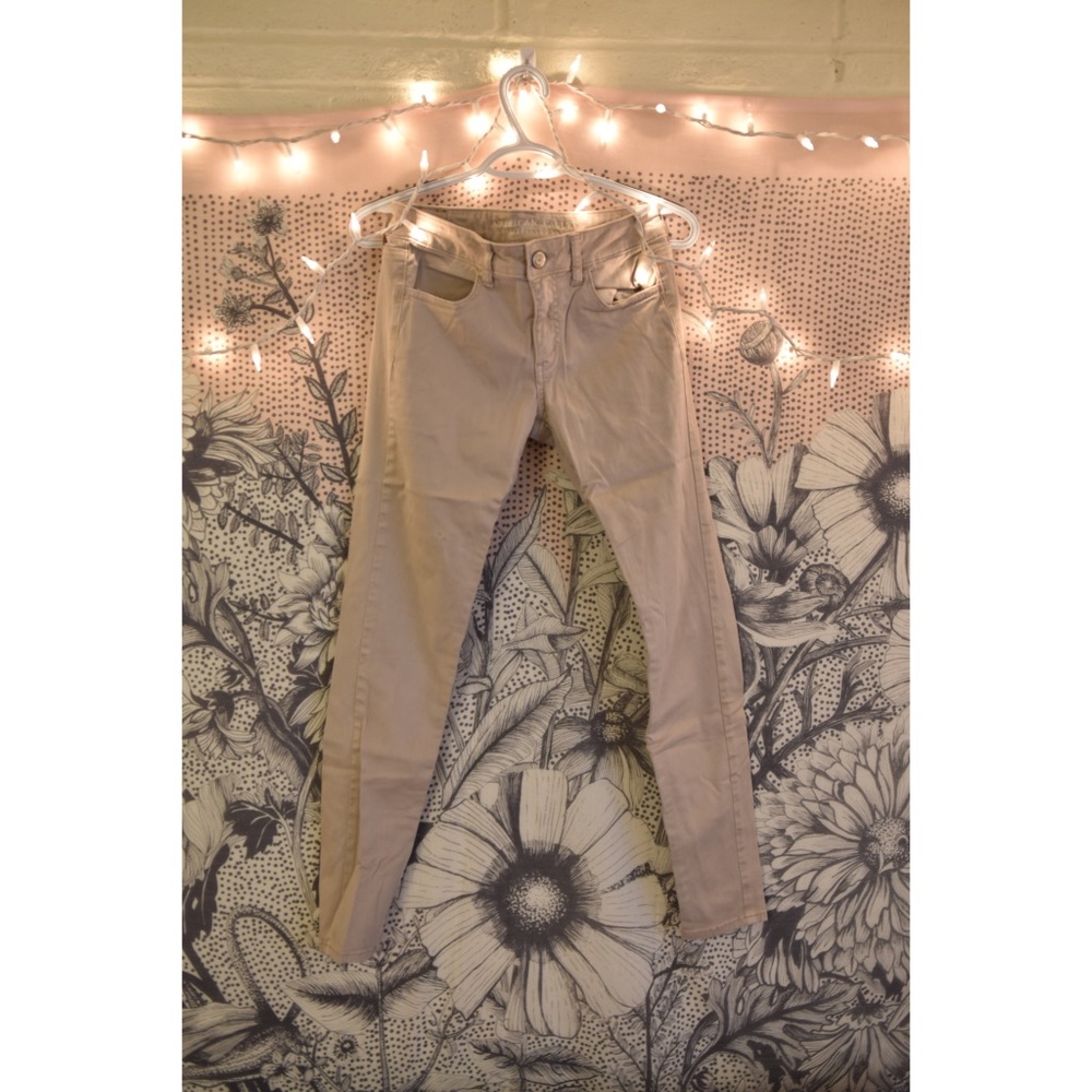 Cream color jegging pants