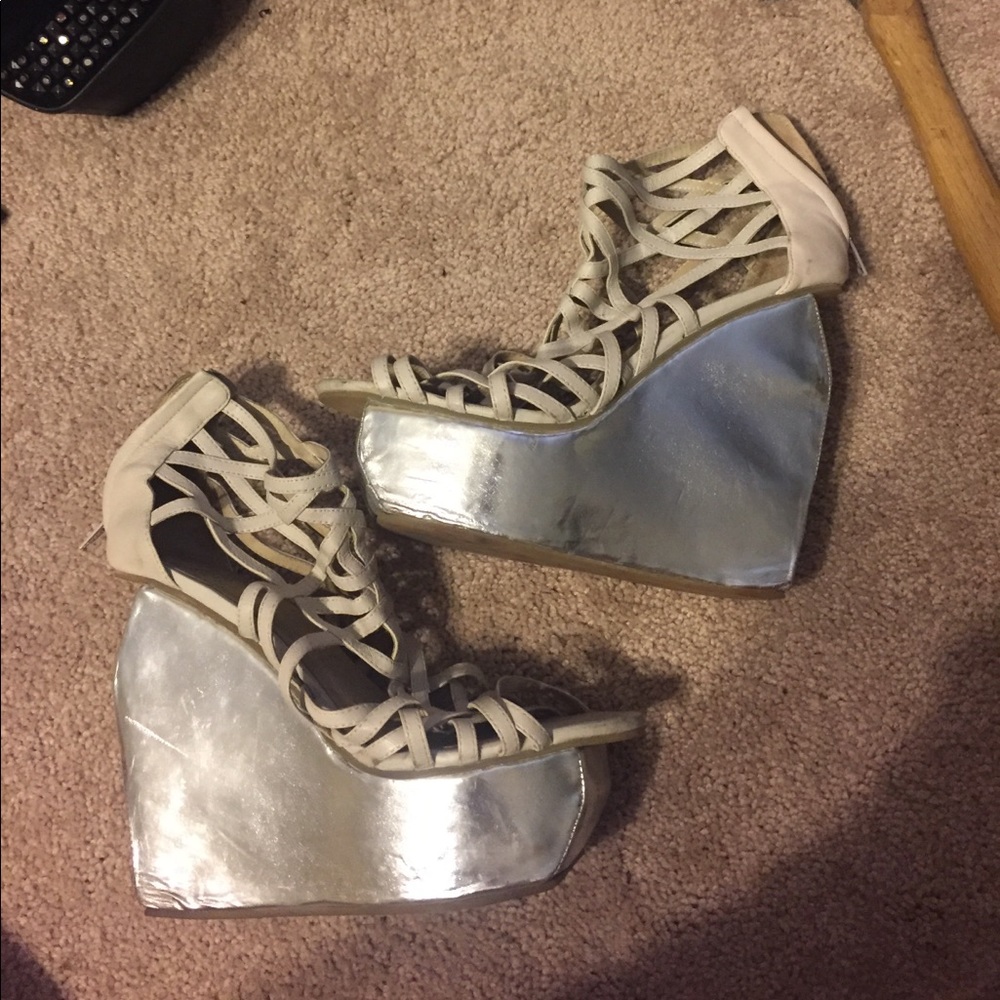One of a kind Jeffrey Campbell wedges