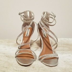 Sparkly Steve Madden heeled sandals
