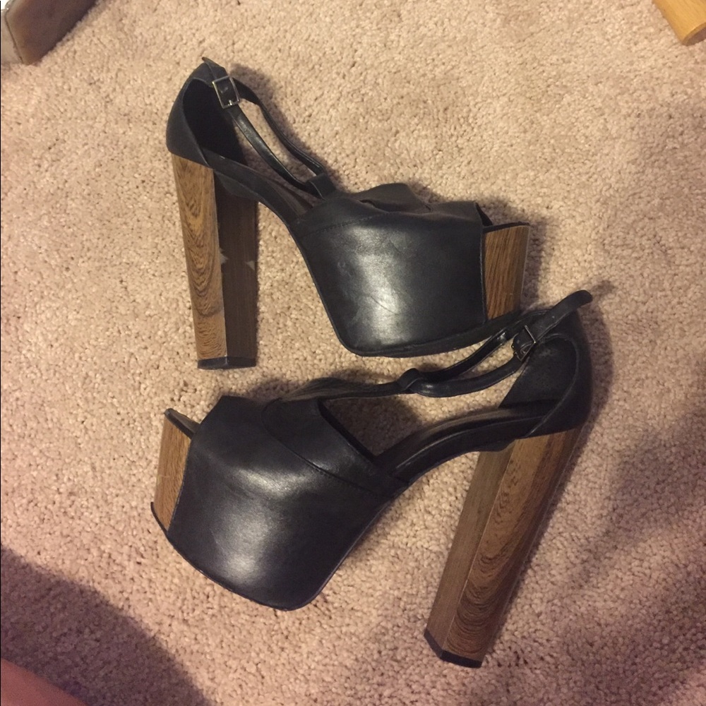 Jessica Simpson t-strap platforms