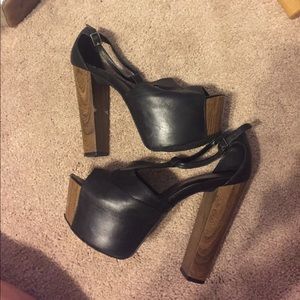 Jessica Simpson t-strap platforms