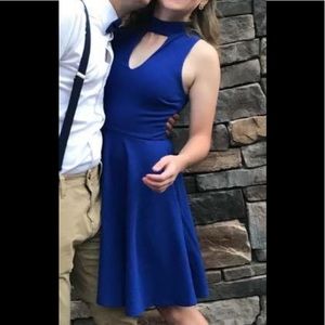 Royal blue skater dress