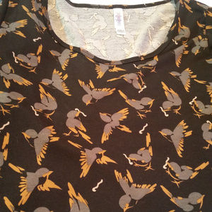 Large Lularoe Classic T with Birds