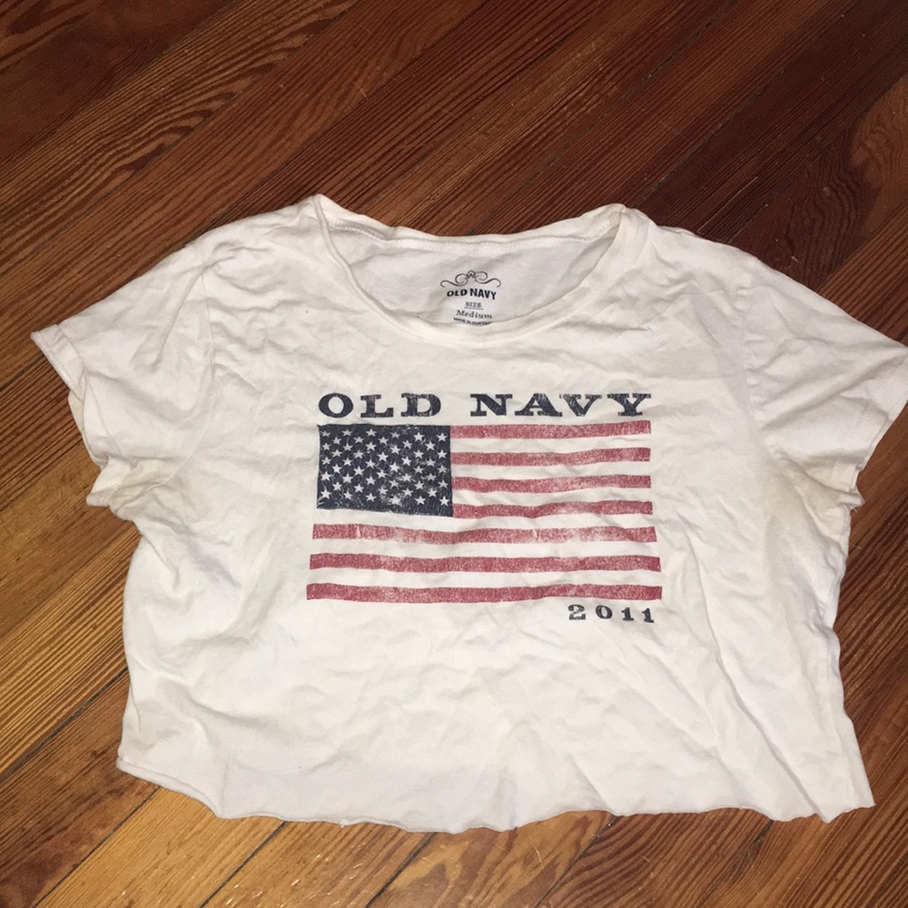 Old Navy American Flag Crop Top
