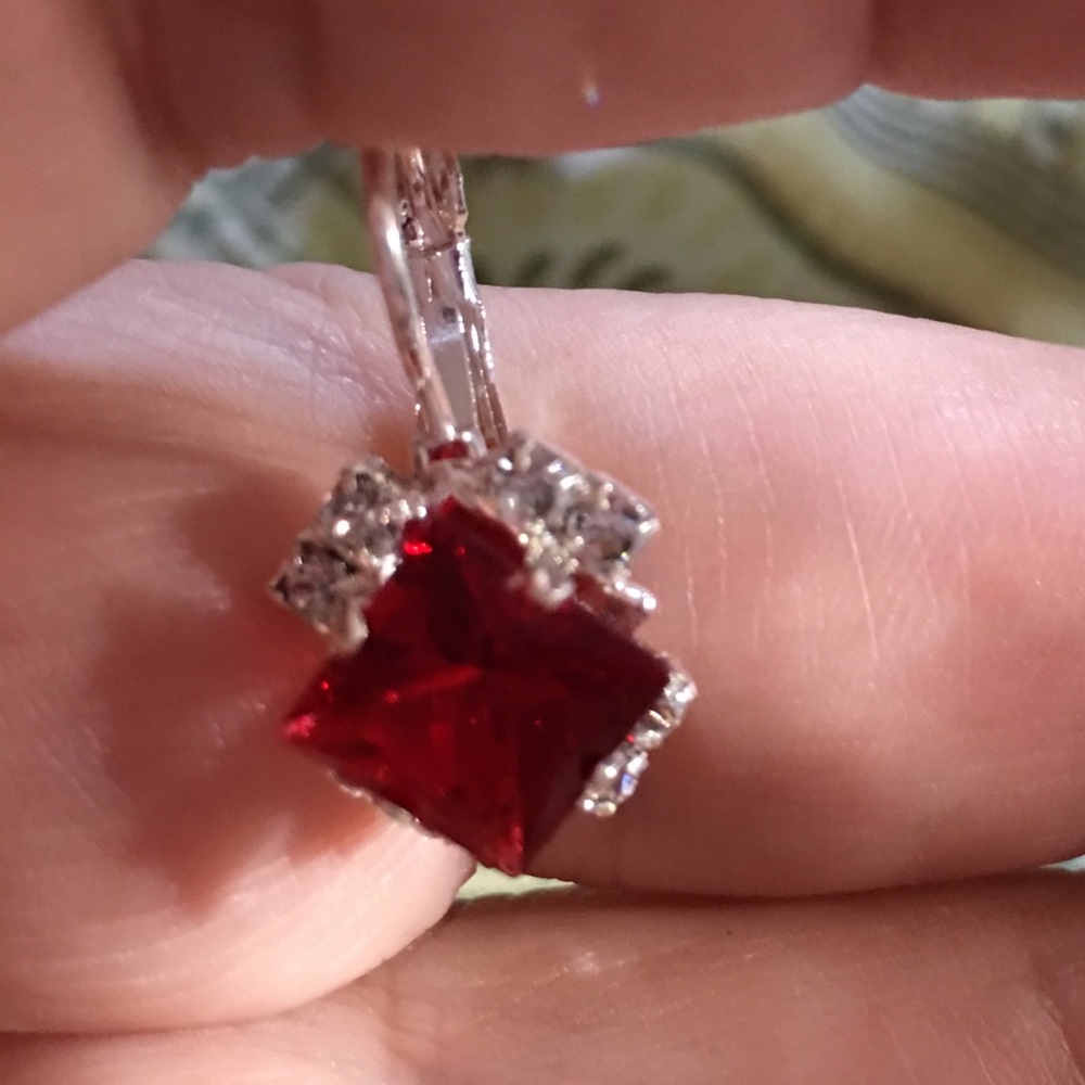 SOLD $8 Each or 2/$13-Crystal Rhinestone Earrings - Picture 3 of 8