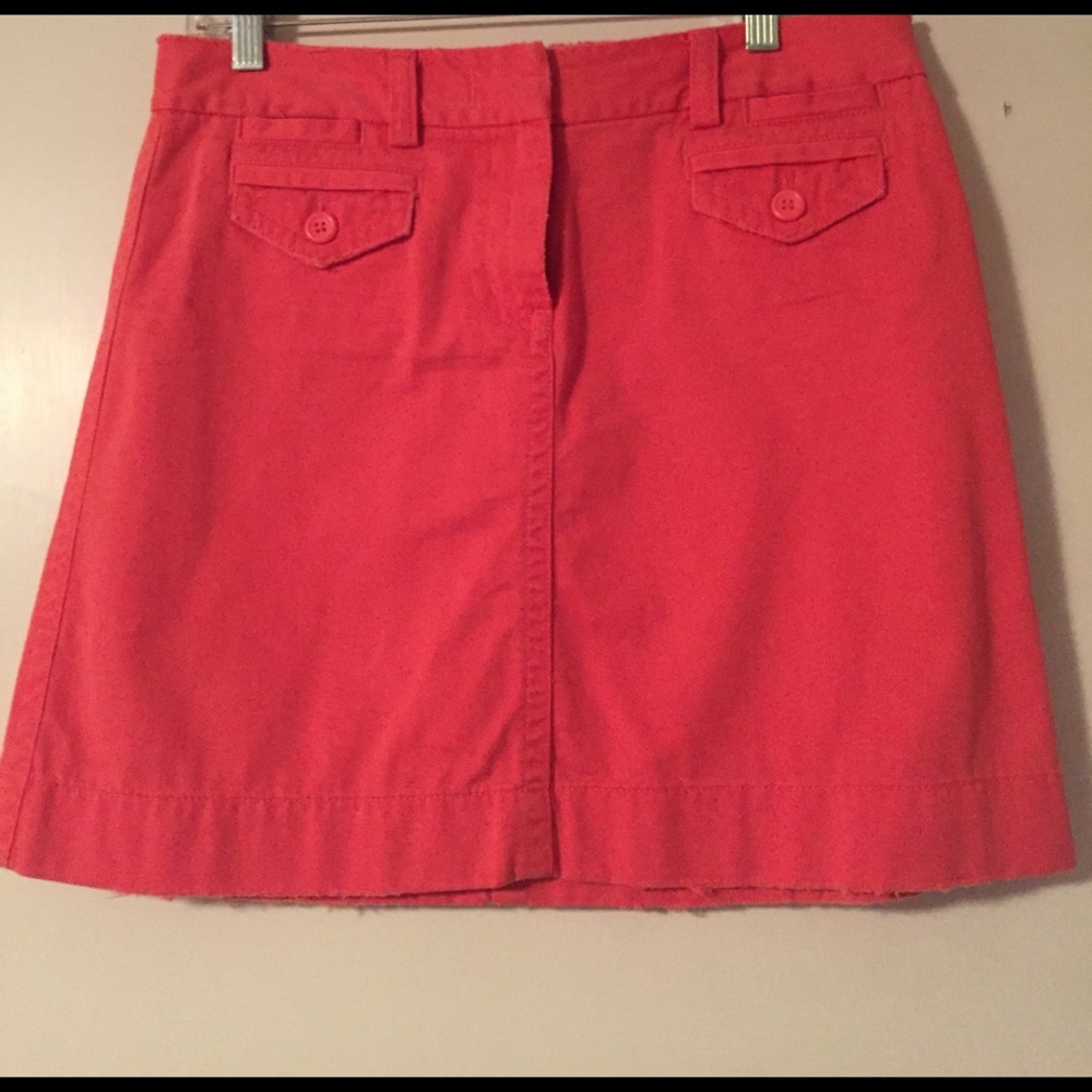 J. Crew Distresses Chino Skirt