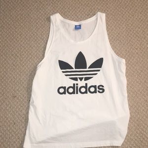 White Adidas Tank Top