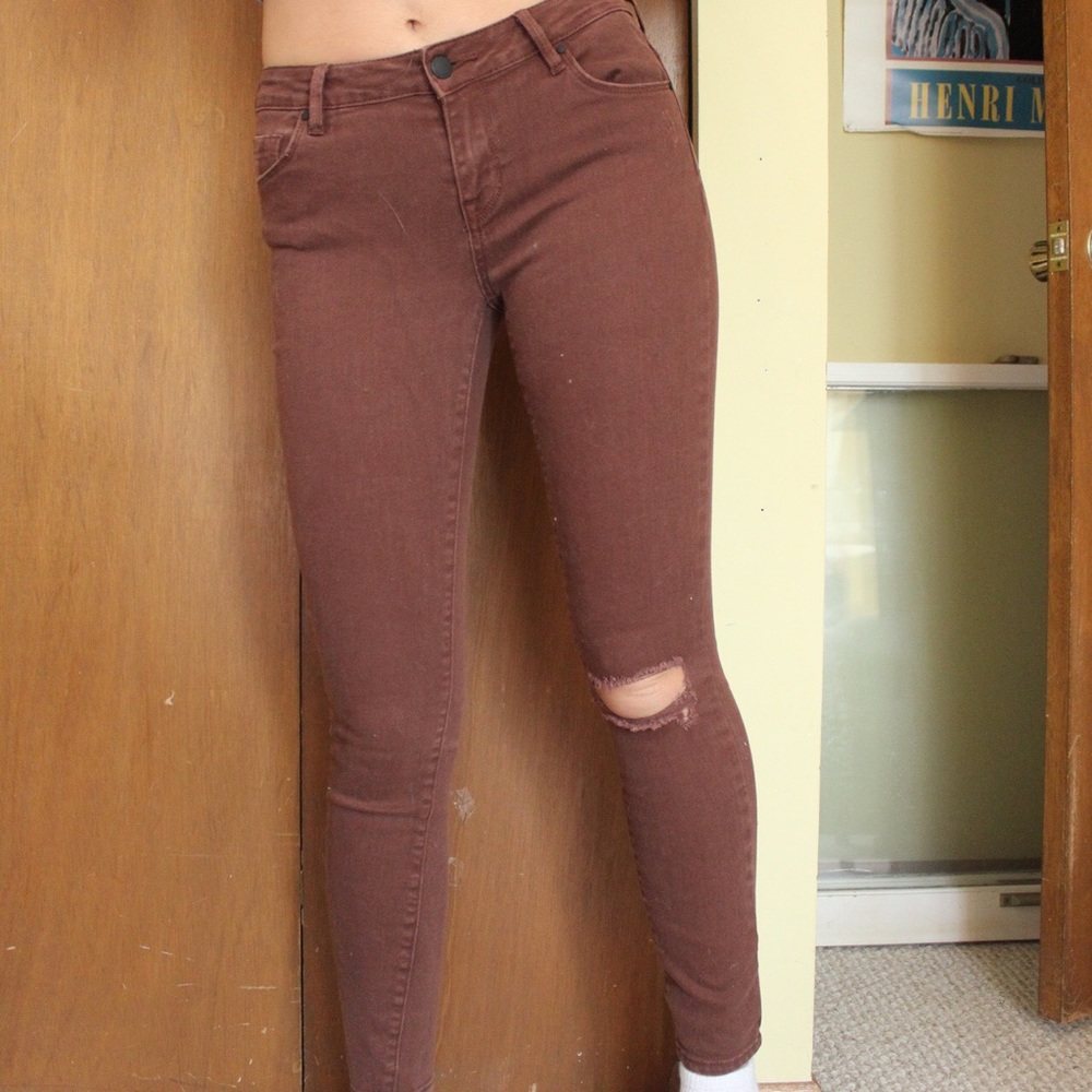 Bullhead terra-cotta/brown jeans from Pacsun 👖