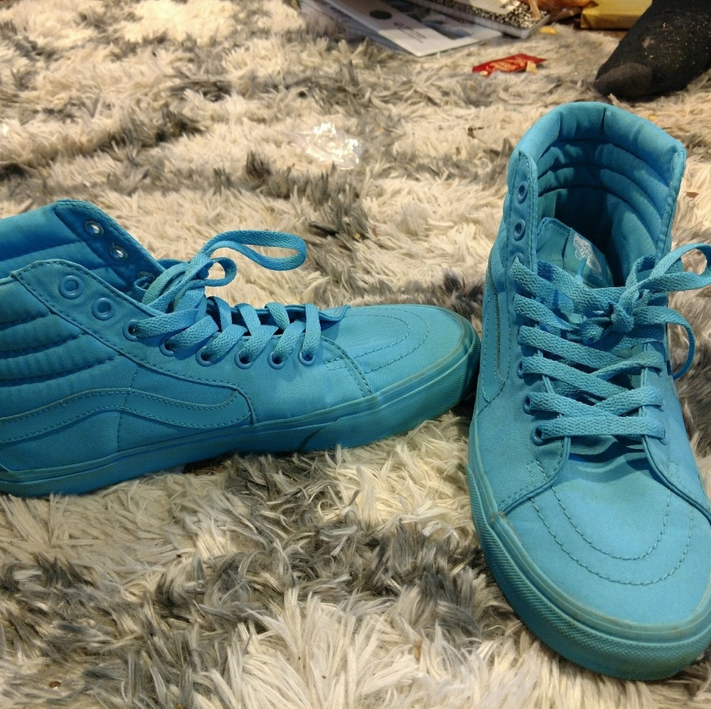 Blue hightop vans