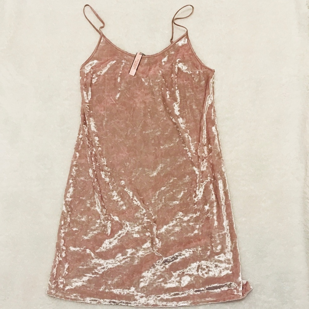 Victoria Secret pink velvet nightgown