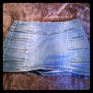 Mini and short skirt