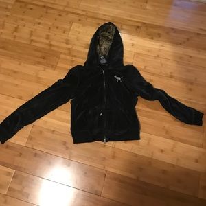 VS PINK FUR HOOD ZIPUP HOODIE