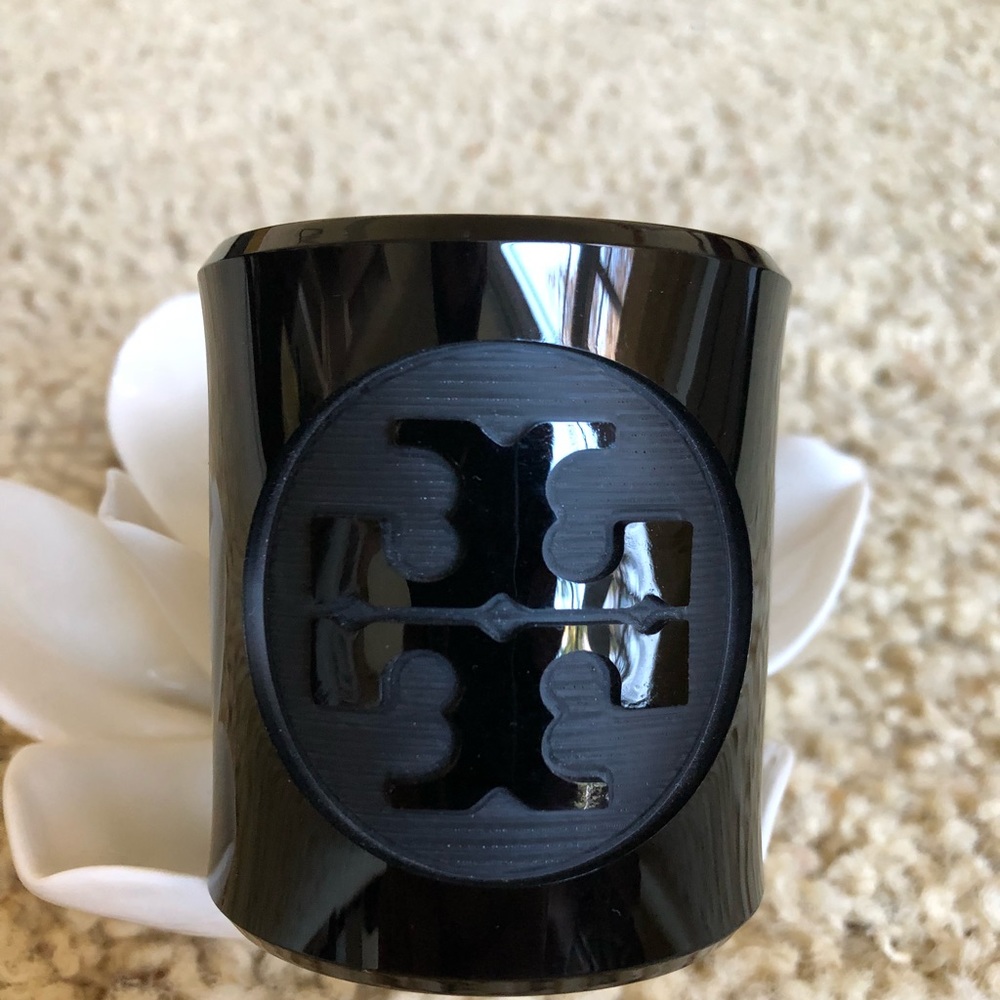 Tory Burch Lucite Black Cuff