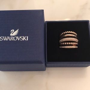Swarovski Rose Gold Ring Authentic