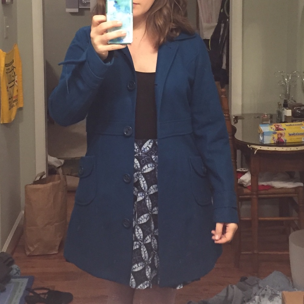 Teal Structured Coat