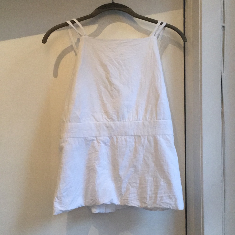 Linen strappy top