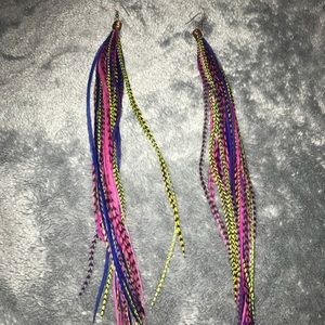 Feather earrings