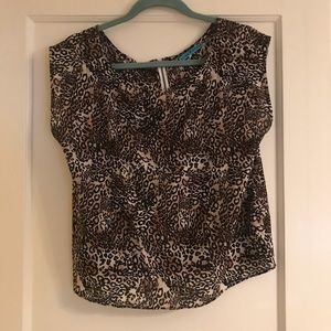 Alice & Olivia Leopard Blouse