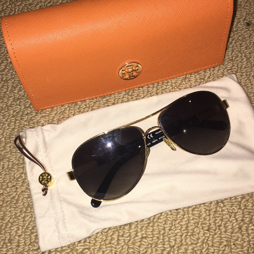 Tory Burch Foldable Pilot Sunglasses