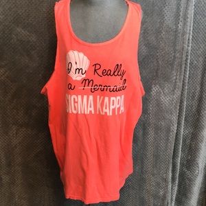Sigma kappa mermaid tank. NWOT. Comfort colors