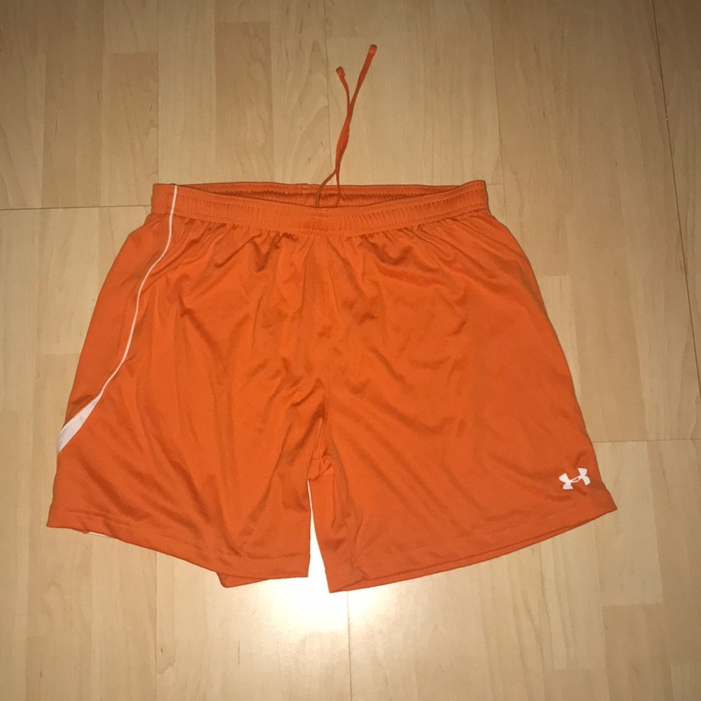 NWOT Orange Under Armour Running Shorts!