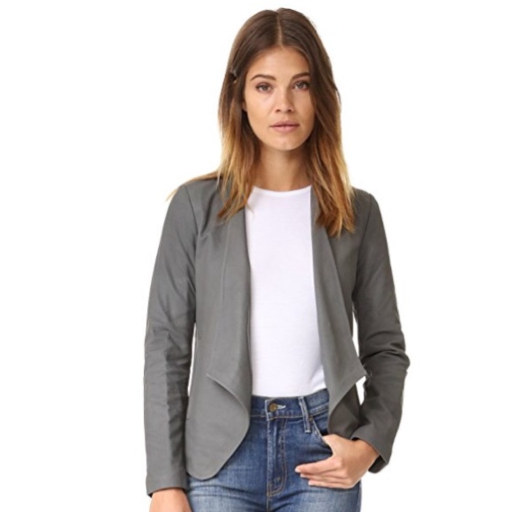 BB Dakota lambskin drape jacket
