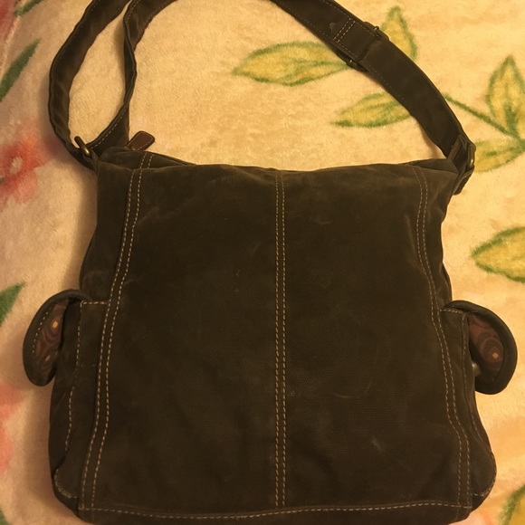Clearance 🛍 Dark green fossil handbag. - Picture 1 of 7
