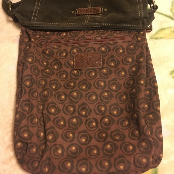 Clearance 🛍 Dark green fossil handbag. - Picture 4 of 7