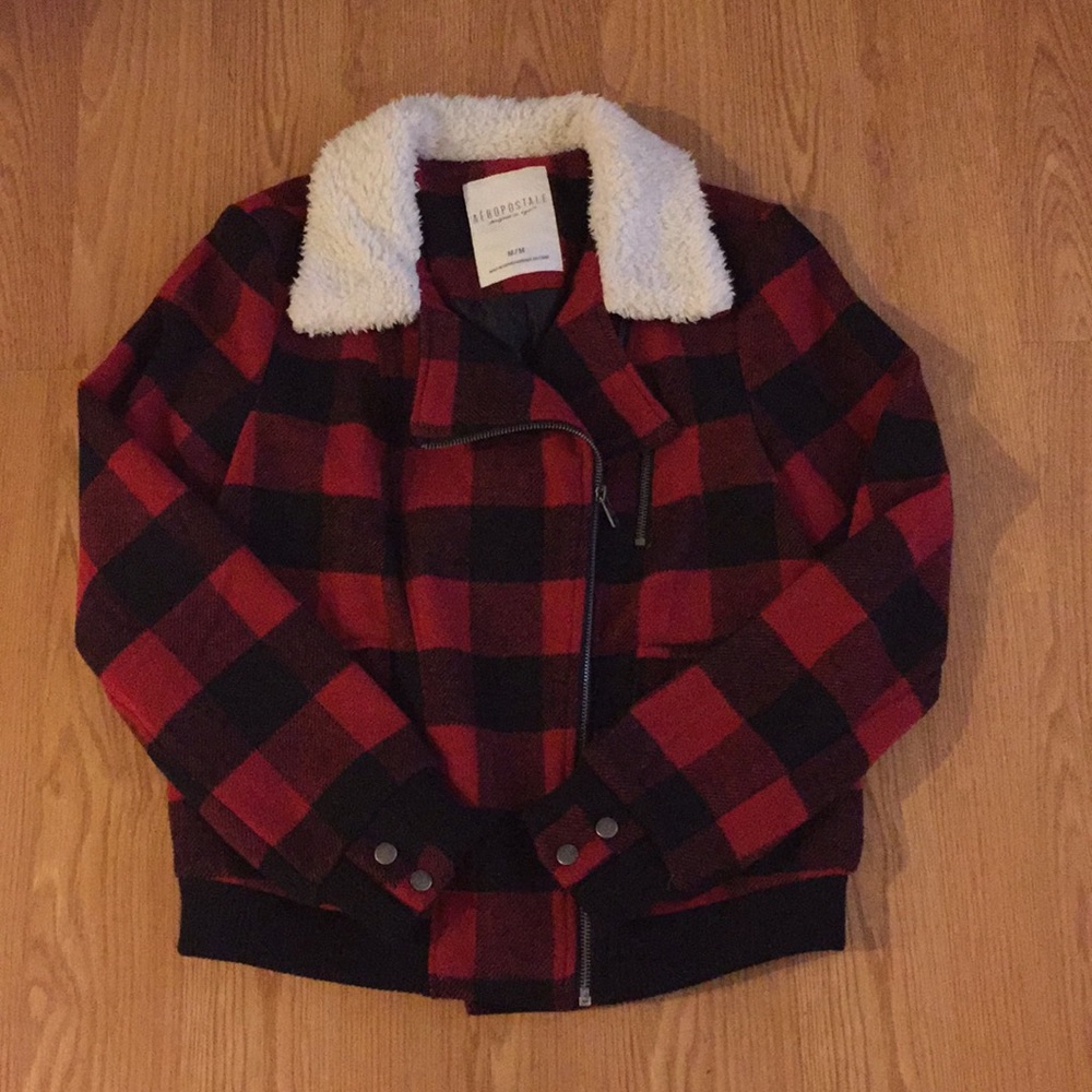 Aeropostale buffalo check jacket