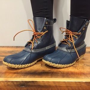 LL Bean Rare Navy 8” Boot