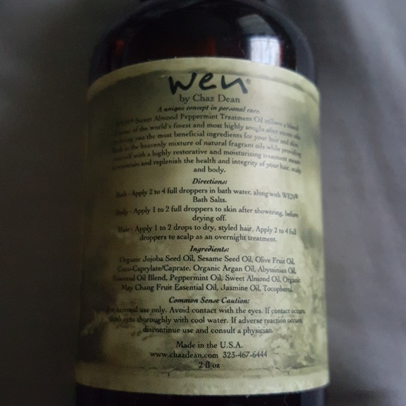 Wen Sweet Almond Peppermint Treatment Oil - Picture 2 of 5