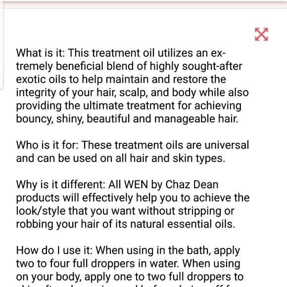 Wen Sweet Almond Peppermint Treatment Oil - Picture 4 of 5