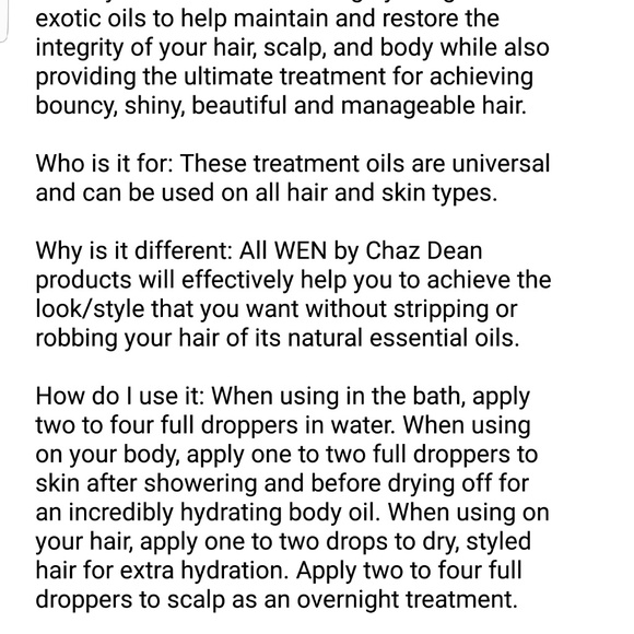 Wen Sweet Almond Peppermint Treatment Oil - Picture 5 of 5