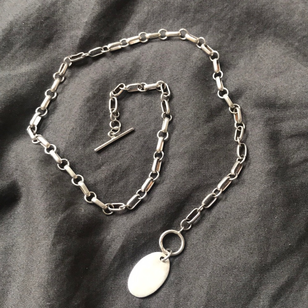 Silver chain necklace