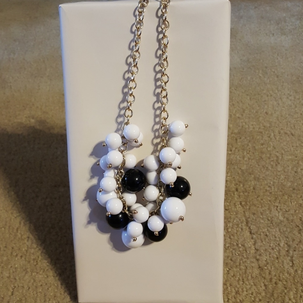 Vintage Black and white Necklace