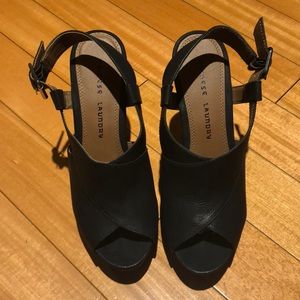 Never worn CHINESE LAUNDRY “MINDY WEDGE SANDAL”