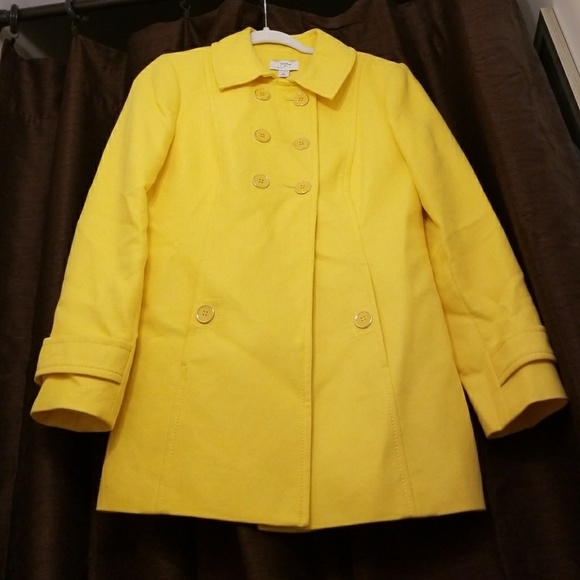 yellow swing coat
